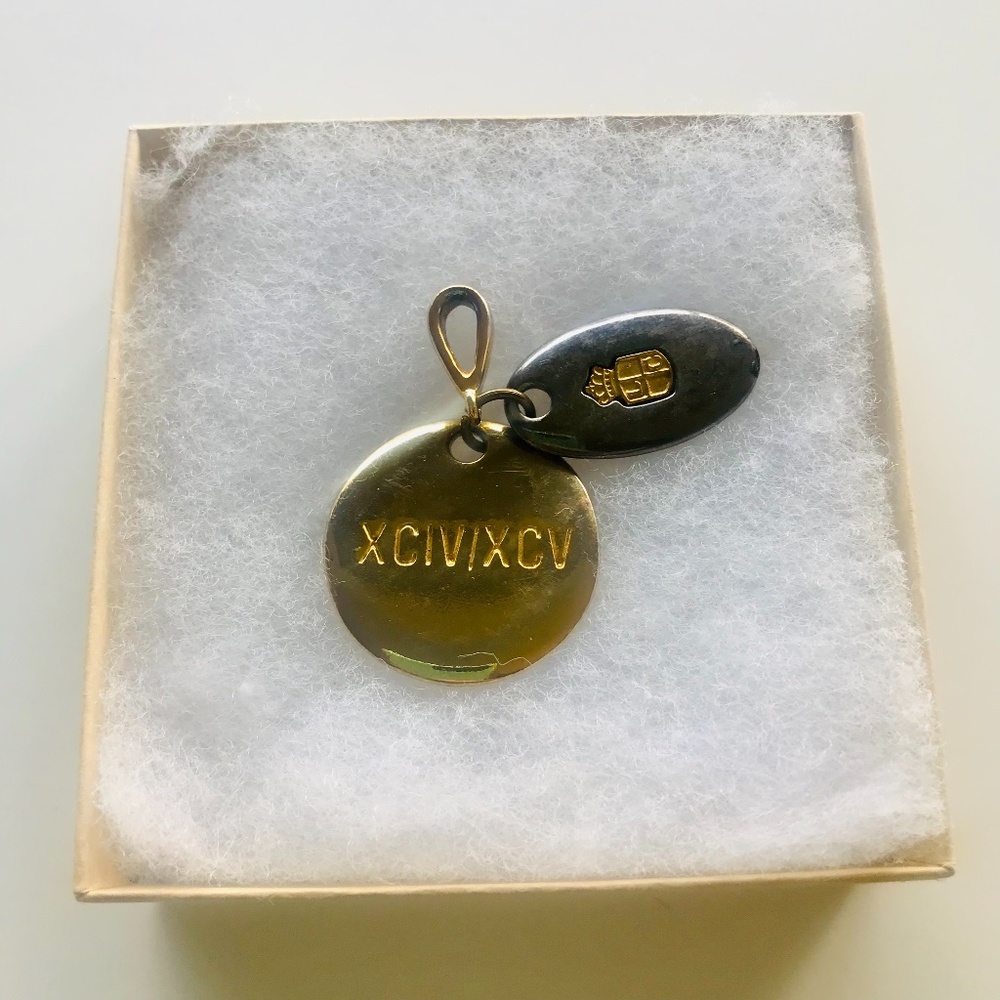 Vintage Liz Claiborne Zipper Pull Charm
